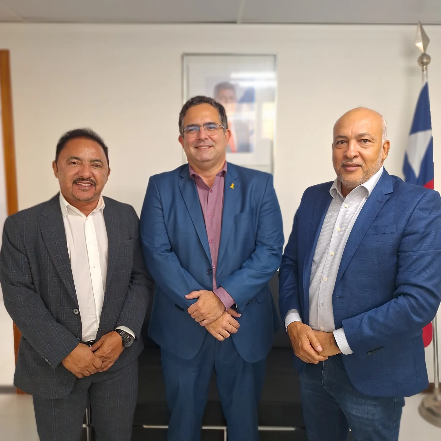 Deputado Estadual Roberto Carlos E Prefeito De Itaparica Visitam Detran