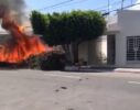 Incêndio provocado na rua do Paraíso causa prejuízos e vizinhos responsabilizam homem que se diz dono de terreno