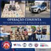 Polícias Militar e Civil fecham casas de jogos de azar, na Praça do Boi, em Juazeiro; 26 máquinas caça-níqueis foram apreendidas