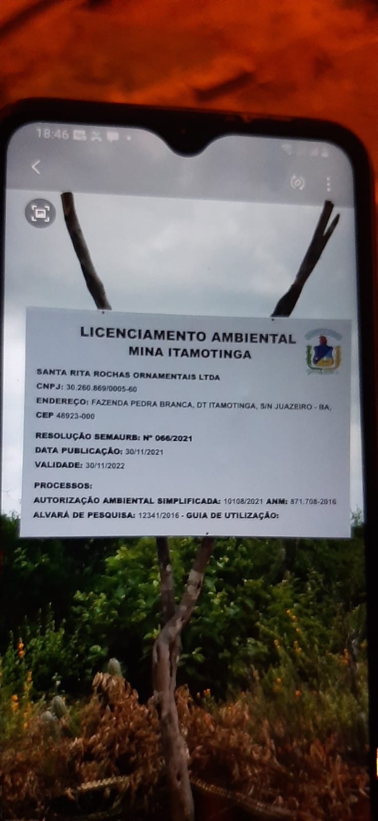 licença itamotinga