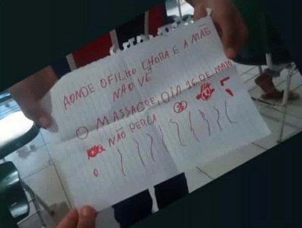 Mensagem ameaçando "massacre" é encontrada no banheiro do Colégio Municipal Custódio Sento Sé, em Sento Sé (BA)