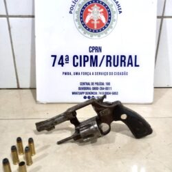 PM-BA apreende arma de fogo utilizada em tentativa de suicídio ocorrida em Juazeiro
