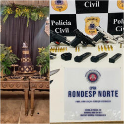 “Festa do Tráfico”: Polícias Civil e Militar, em Juazeiro, apreendem várias armas e prendem homens durante uma festa; um deles é filho de um vereador de Juazeiro