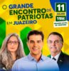 Os bolsonaristas Aleluia e Raissa Soares, a “Doutora Cloroquina” estarão hoje (11), em Juazeiro, para o “Grande Encontro de Patriotas”