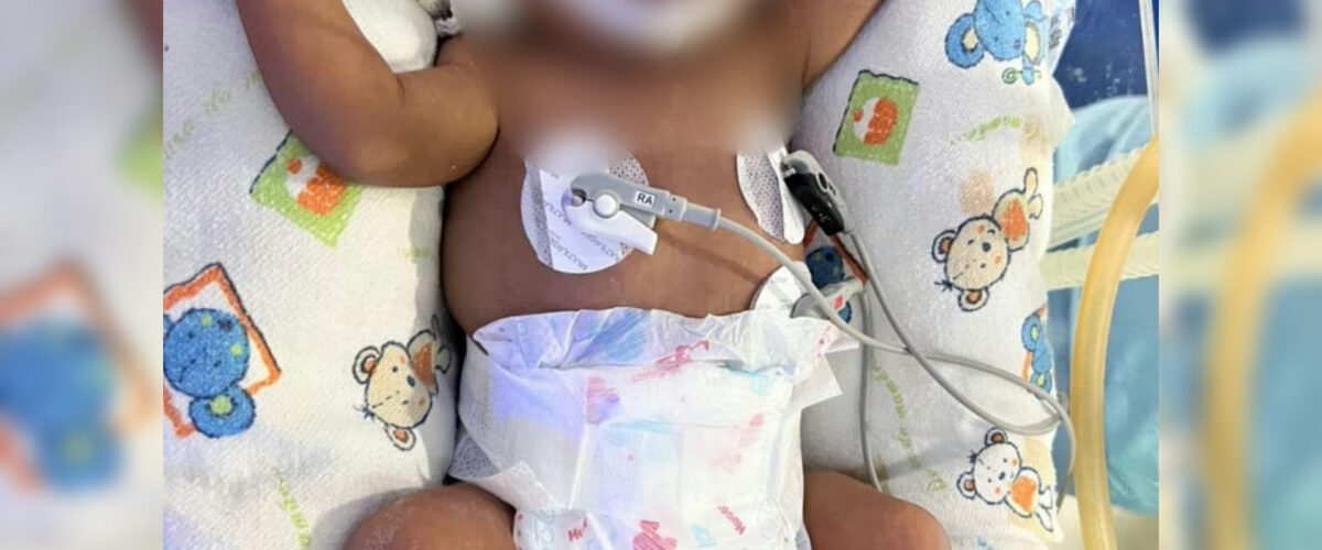 "Estamos implorando", apela mãe de um bebe de 3 meses que precisa urgente de uma regulação para unidade hospitalar especializada