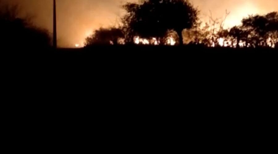Juazeiro: comunidades de Lagoa do Boi, Pinhões, são atingidas por um incêndio de grandes proporções