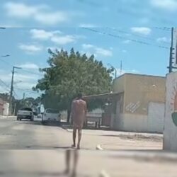 Moradores acionam a PM após homem em surto circular pelado pelo bairro Vila Eulália, em Petrolina, mas não são atendidos