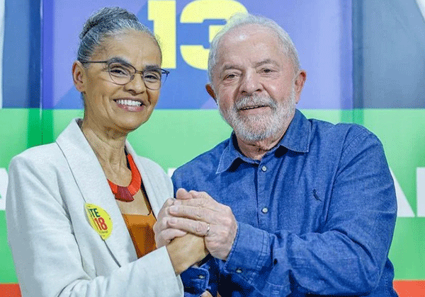 Pesquisas internas apontam que apoio de Marina reduz resistência a Lula