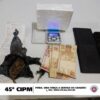 Policiais da 45ª CIPM prendem em flagrante homem com cerca de 13 mil reais em cocaína, no município de Curaçá