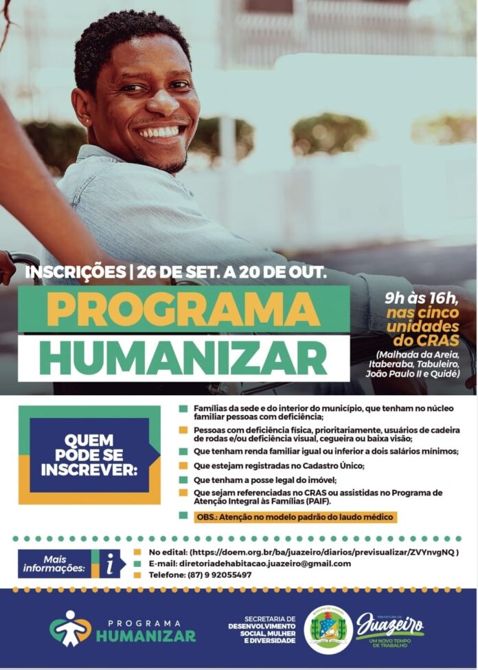 card inscrição Humanizar