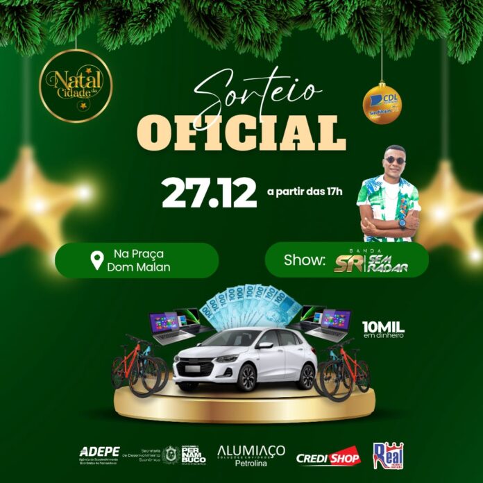Sorteio final CDL e Sindilojas campanha Natal