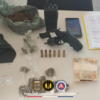 CIPE-Caatinga prende acusado por tráfico de drogas e porte ilegal de arma de fogo no distrito de Pilar, Jaguarari