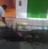 Leitor chama atenção para estrutura irregular que bloqueia escoamento de água no centro de Juazeiro
