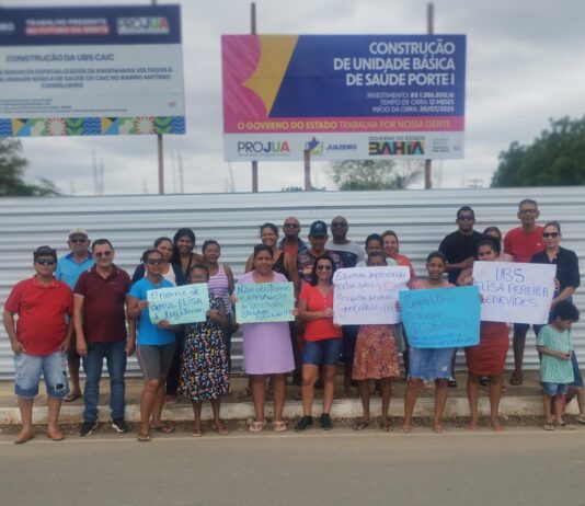 Moradores realizam protesto contra PL que dá nome de ex-deputado à UBS de Juazeiro; PL já foi aprovado pelo legislativo