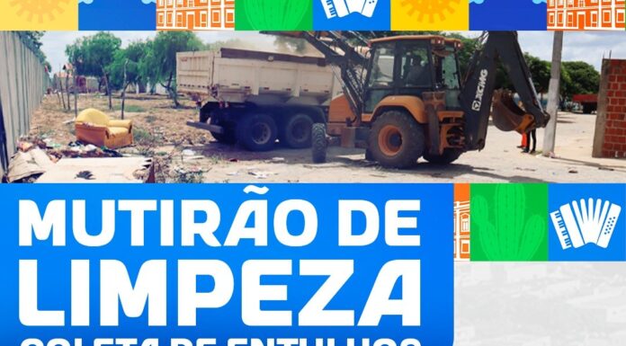 Mutirão de Limpeza leva mais cuidado e organização ao povoado de Umburana nesta segunda (26)