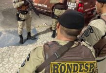 RONDESP Norte apreende drogas, arma e outros matérias ilícitos nas proximidades do circuito do carnaval de Juazeiro