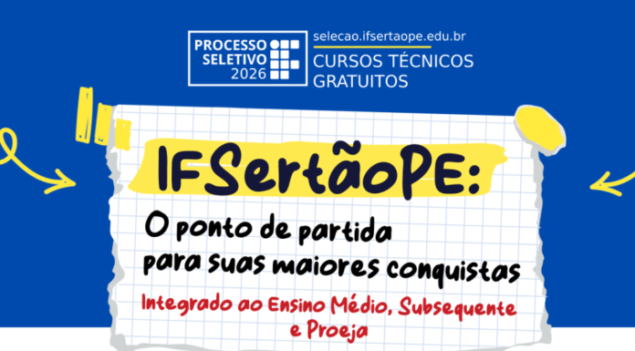 IFSertãoPE: inscrições seguem abertas até quarta-feira (18) para vagas remanescentes em Edificações no Campus Petrolina