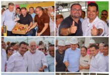 Andrei participa das comemorações dos 37 anos de Sobradinho, ao lado do prefeito, ministro Rui Costa e senador Jaques Wagner