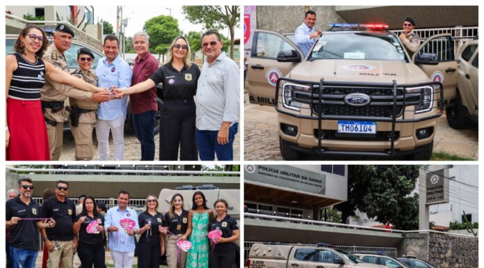Prefeito Andrei, em parceria com o Governo do Estado, entrega nova viatura da Ronda Maria da Penha e reforça rede de proteção às mulheres em Juazeiro