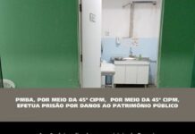 Homem flagrado depredando o Hospital Municipal de Curaçá é preso pela PM