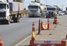 PRF: quase 44% das mortes nas estradas envolvem veículos de carga