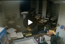 Criminoso arromba bar e furta produtos no bairro Santo Antônio, em Juazeiro; ação foi flagrada por câmeras