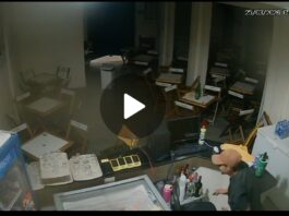 Criminoso arromba bar e furta produtos no bairro Santo Antônio, em Juazeiro; ação foi flagrada por câmeras