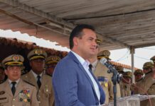 Nas comemorações dos 201 anos da Policia Militar, prefeito Andrei parabeniza e destaca a redução de 50% nos índices de criminalidade em Juazeiro