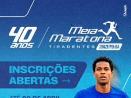 Meia Maratona Tiradentes: Prefeitura de Juazeiro abre inscrições para a corrida que celebra 40 anos de história