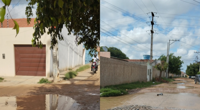 Moradora relata alagamentos e lama em ruas do bairro Jardim Vitória, em Juazeiro: “muito difícil transitar”