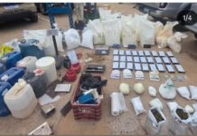 Laboratório de refino de drogas, no bairro Piranga, em Juazeiro é desarticulado pela PM; foram apreendidas munições de fuzil, cocaína e maconha em grande quantidade