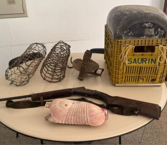 PM apreende arma de fogo e combate caça ilegal de animais silvestres em maniçoba, distrito de Juazeiro