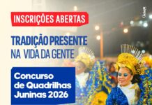 Concurso de Quadrilhas Juninas 2026 com mais de R$ 27 mil em premiações: inscrições seguem abertas até sexta-feira (15)