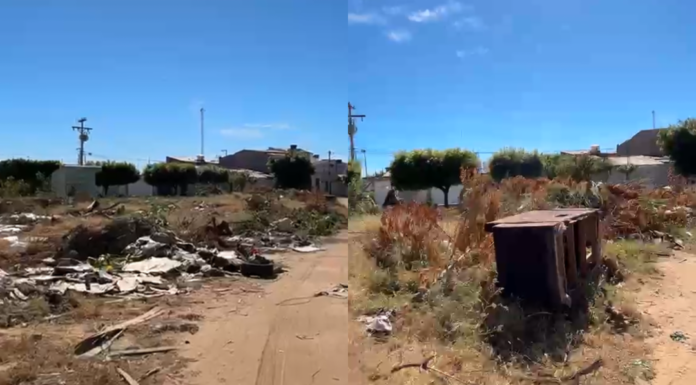“Sonho em ver Juazeiro uma cidade limpa”: morador denuncia descarte irregular de lixo e entulho no bairro Maringá; Programa Cata-Treco está em funcionamento