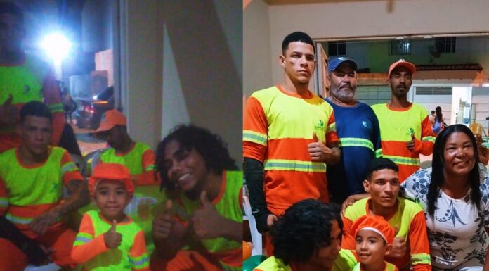 “Reconhecimento e gratidão”: garoto comemora aniversário de 4 anos com tema da limpeza urbana em Juazeiro