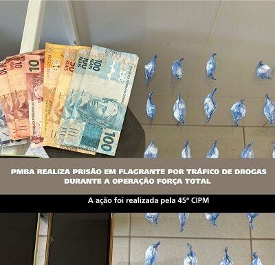 Operação Força Total : Acusado por tráfico de drogas é preso em Curaçá
