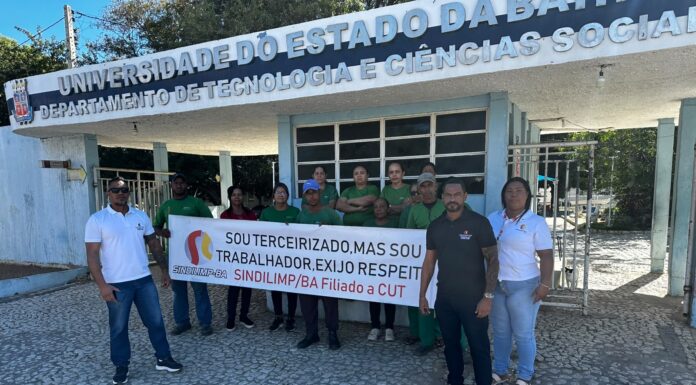 “Sou terceirizado, mas sou trabalhador. Exijo respeito”: funcionários da empresa Creta, que presta serviço à UNEB, em Juazeiro, paralisam atividades nesta quinta-feira (11) por falta de pagamento