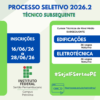 IFSertãoPE: Campus Petrolina abre inscrições para 72 vagas em cursos técnicos subsequentes de Edificações e Eletrotécnica