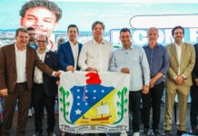 Andrei Gonçalves recebe o titular das Comunicações em entrega de 23 torres de telefonia móvel rural