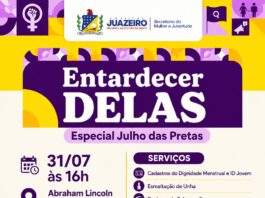 Julho das Pretas: Prefeitura de Juazeiro promove edição especial do Entardecer Delas nesta sexta-feira (31)