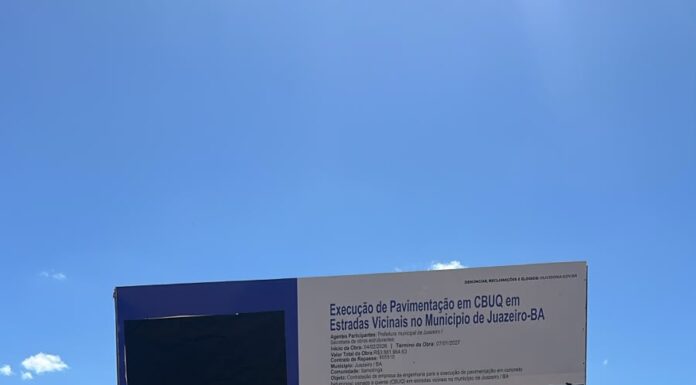 Prefeitura de Juazeiro adequa placas de obras em cumprimento à legislação eleitoral