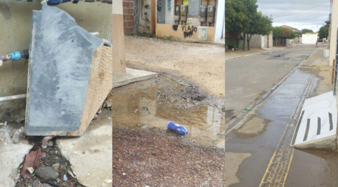 Moradora cobra ação do SAAE no Residencial Juazeiro I após dias de vazamento de água limpa