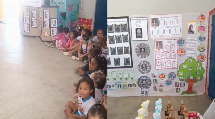 Educação e identidade: alunos da EMEI Maria Suely Medrado homenageiam Sibelle Fonseca em projeto que destaca personalidades de Juazeiro