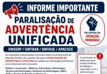 Servidores da Atenção Primária realizam paralisação de advertência unificada em frente à Prefeitura de Juazeiro nesta terça-feira (21)