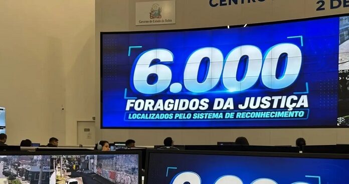 Sistema de Reconhecimento Facial registra marca de 6.000 foragidos capturados na Bahia