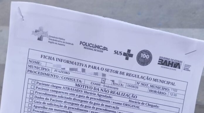 Criança com TEA fica sem realizar endoscopia após erro em agendamento em Juazeiro; Sesau admite falha e orienta novo encaminhamento