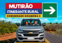 Mutirão Itinerante Rural: acesso a serviços no interior chega à comunidade de Goiabeira II, no distrito de Junco, na quarta-feira (26)