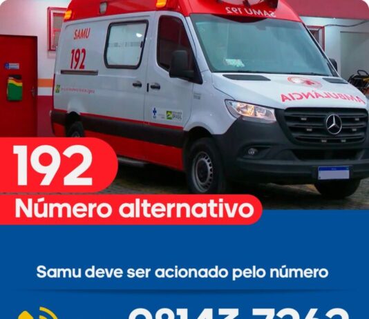 SAMU de Juazeiro apresenta instabilidade no 192 e reforça número alternativo para contato