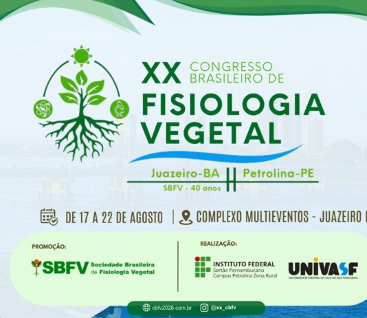 Vale do São Francisco recebe XX Congresso Brasileiro de Fisiologia Vegetal