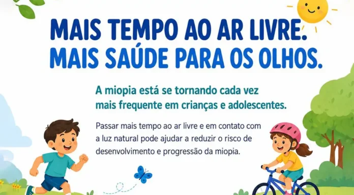 Oftalmologistas alertam para uso de telas e a miopia em crianças